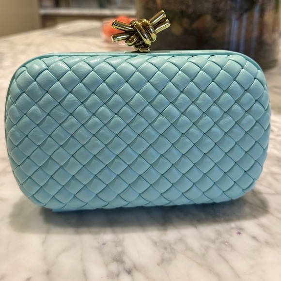 Bottega Veneta Knot Intrecciato Leather Miniaudiere Clutch - Picture 9 of 10